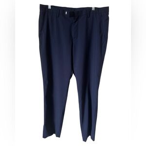 Hugo Boss men’s dress trouser pants size M-L (32-34) blue virgin wool blend